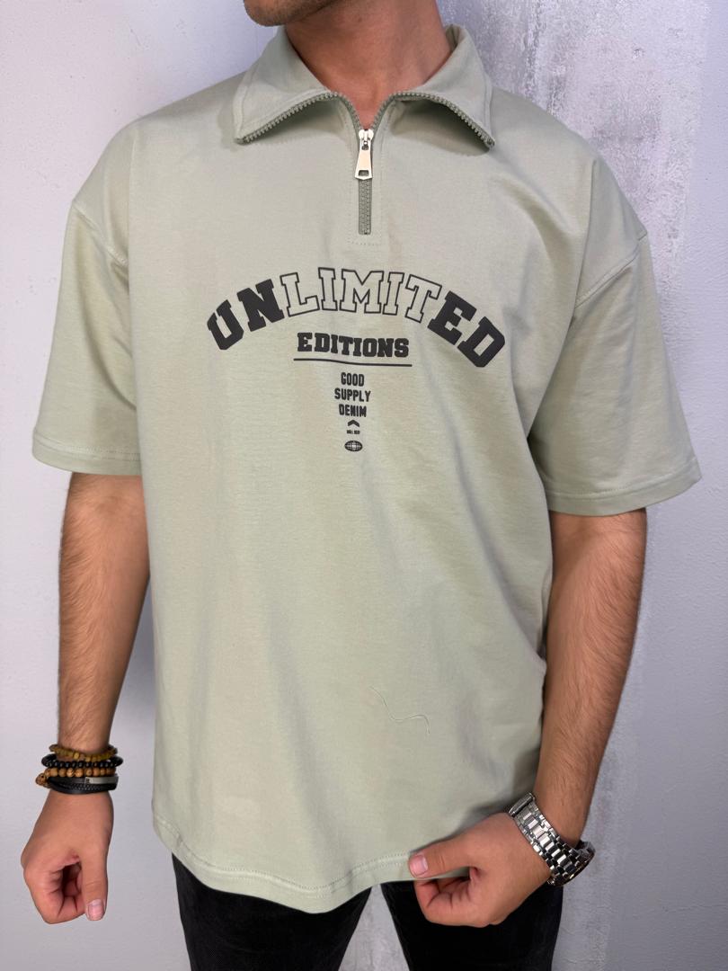 تیشرت باکسی مردانه پاییزه دورس مغزپسته ای