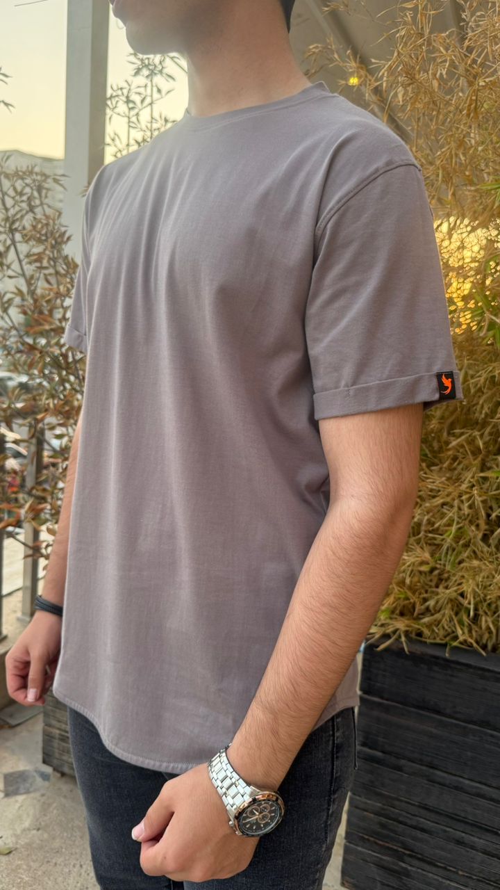 تیشرت تمام پنبه ساده عدسی