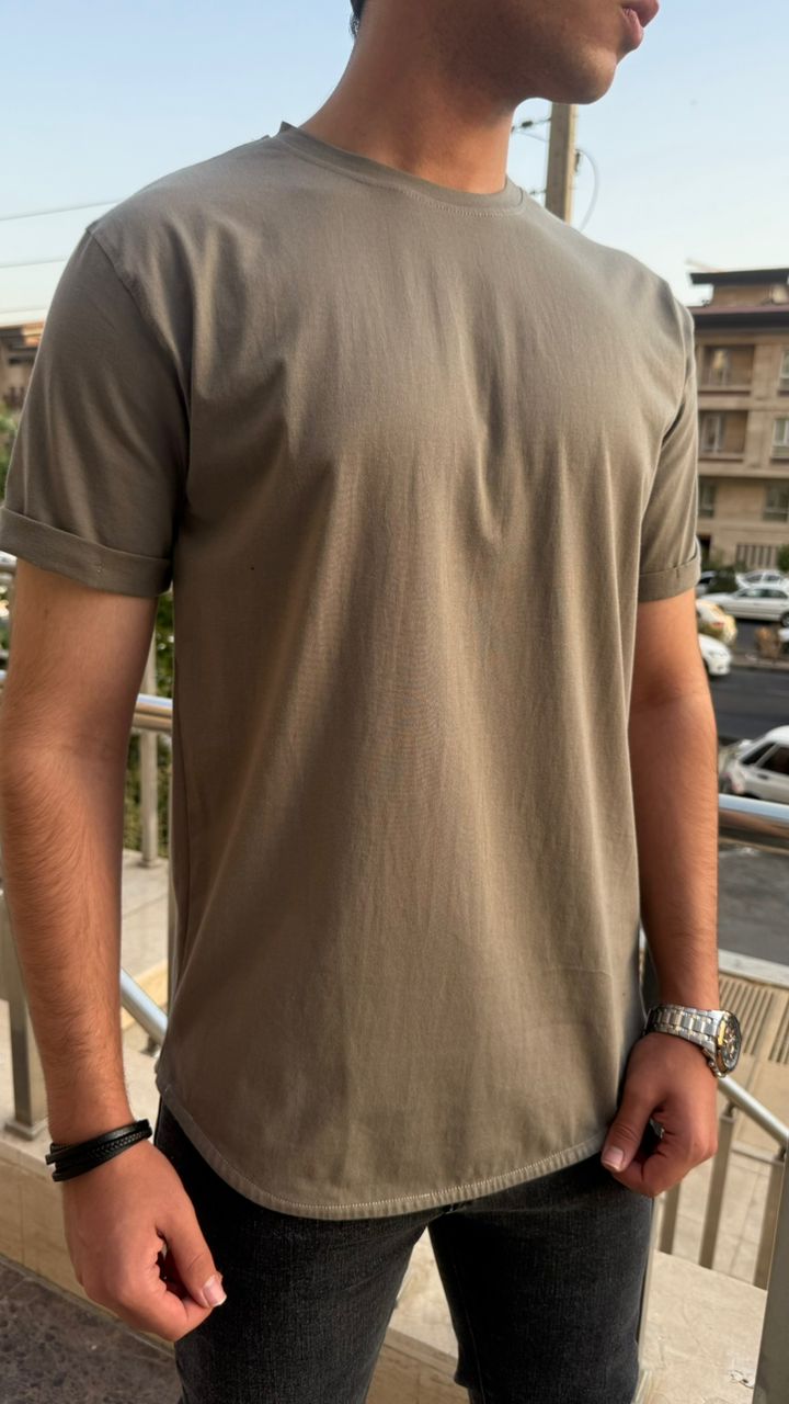 تیشرت تمام پنبه ساده فرمی