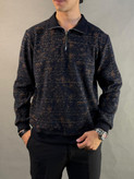 سلانیک مردانه نیمزیپ طرحدارسرمه ای