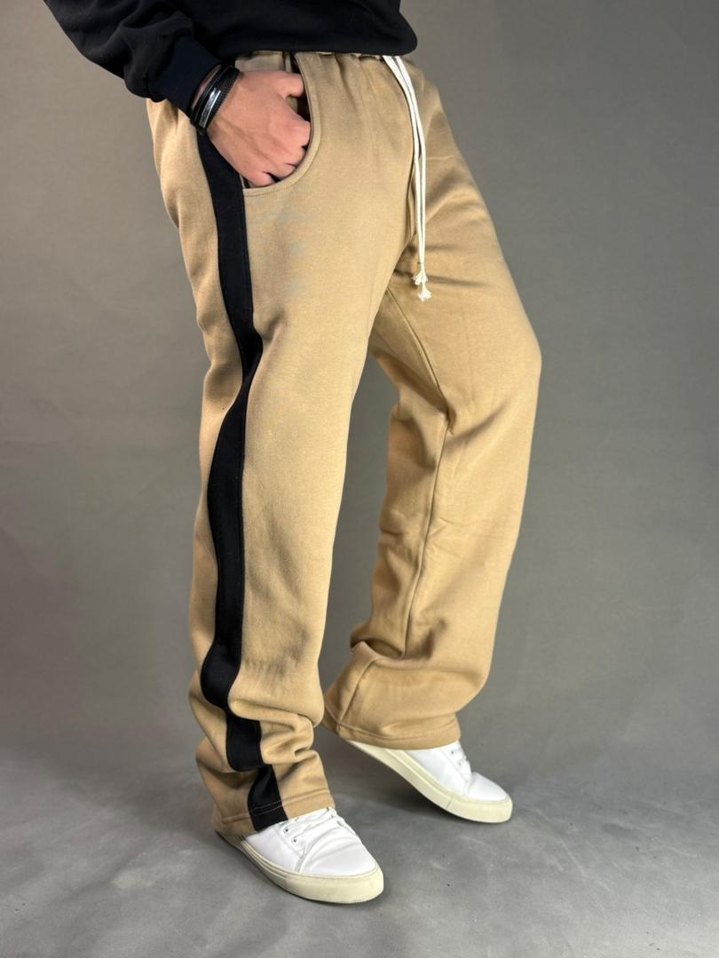 شلوار اسلش مردانه ضخیم دورس سه نخ پشت کرک نسکافه ای